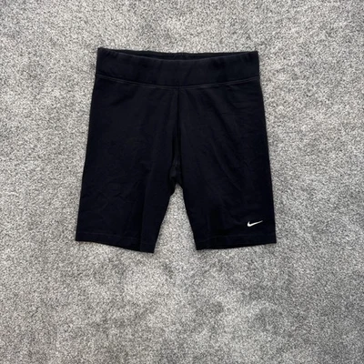 Nike Shorts Large Black CZ8526-010 Biker Swoosh Athletic Gym Athleisure Training - Image 1 of 4