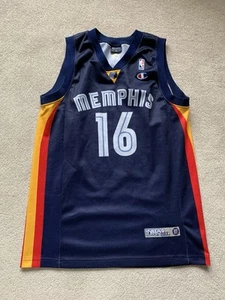 Memphis Grizzlies Basketball Jersey #16 Gasol Champion Europe Live Tour 2007/08 - Picture 1 of 11