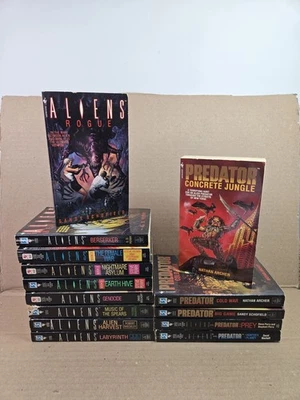 Aliens, Predator, Alien vs Predator Paperback Books Lot of 14: Earth Hive, Prey  - Image 1 of 4