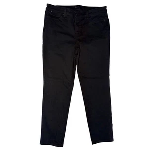 Talbots Slim Ankle Jean 14 Stretch Black Goth Tailored Soft Casual - Picture 1 of 11