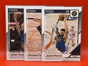 Lote de 3 tarjetas Donruss Basketball NUGGETS Murray, Porter Jr, Strawther 2024-25 - Imagen 1 de 4