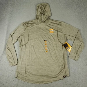 Camisa Ariat Para Hombre Talla 2XL Beige Barra de Refuerzo Poliéster Sudadera con Capucha Pullover Manga Larga - Imagen 1 de 7