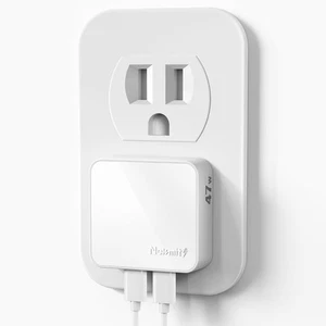 Flaches USB C Ladegerät, 47W Dual Ports USB C Ladeblock, PPS Schnellladegerät... - Bild 1 von 7