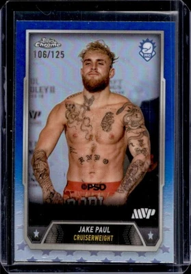 2024 Topps Chrome Jake Paul RC Blue Refractor Rookie #106/125 - Image 1 of 2