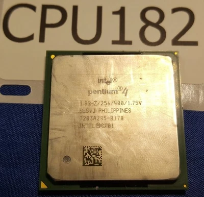 CPU182 - Intel Pentium 4 SL5VJ 1.8 GHz 400 MHz Socket 775 CPU Processor - Image 1 of 2