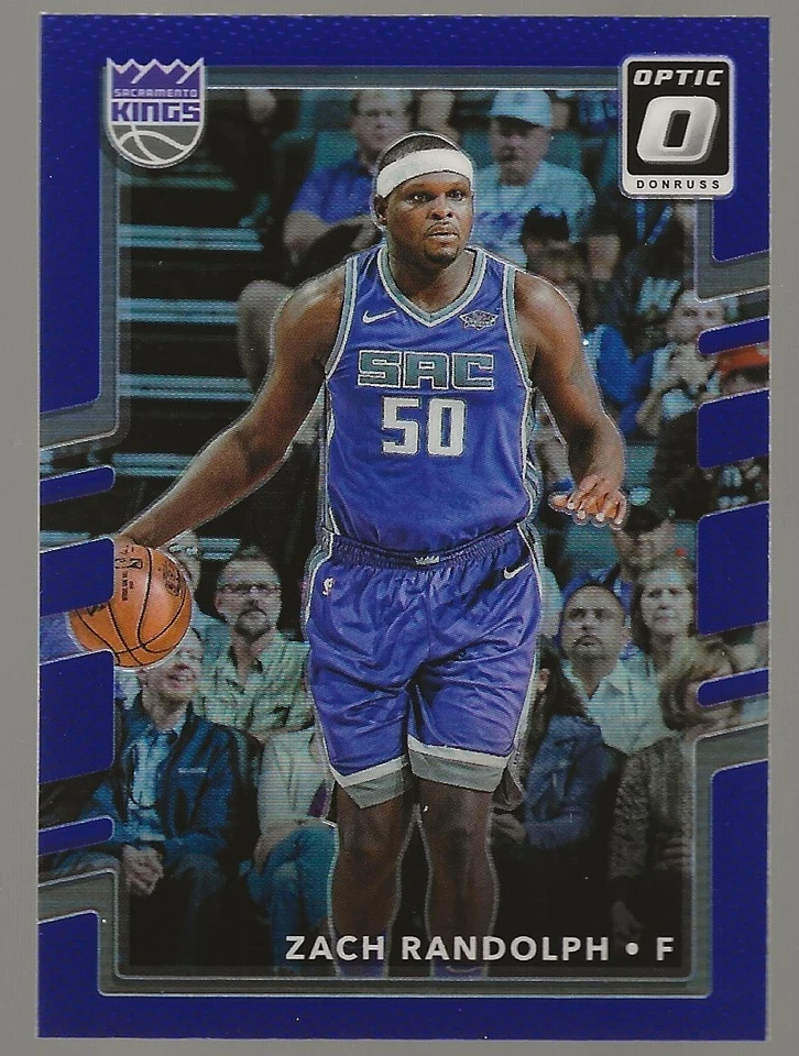 2017-18 Donruss Optic Basketball Zach Randolph Purple Prizm Parallel #130 - Image 1 of 2