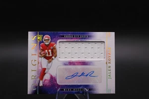 2025 Panini Origins Jalen Royals Rookie Patch AUtograph Kansas City Chiefs - Picture 1 of 2