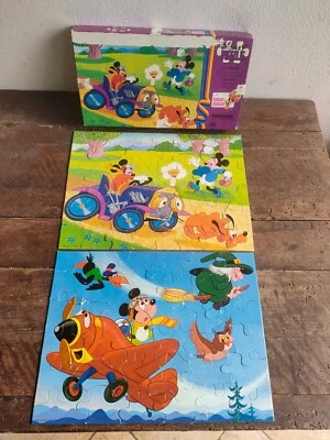 2 Puzzle Disney Schmidt Disney Parade Vintage 1980's - Imagen 1 de 4