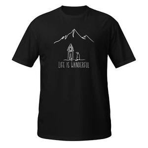 Life is wanderful T-Shirt - Hiking shirt for campers, mountain people and hikers - Picture 1 of 7