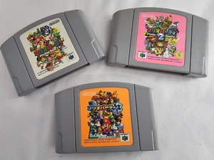 Lot of 3 Mario Party 1 2 3 Nintendo 64 N64 Japan Import US Seller 1998 1999 2000 - Picture 1 of 15