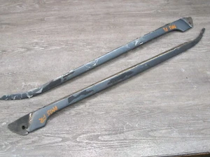 86-91 MERCEDES C126 COUPE SET OF 2 FRONT EXTERIOR A PILLAR TRIM PANEL OEM - Picture 1 of 14