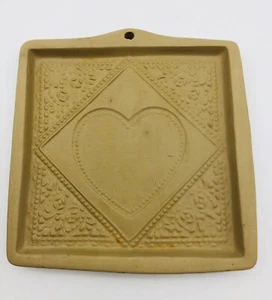 Brown Bag Cookie Art 1988 Hill Design, Heart Mold - Afbeelding 1 van 3