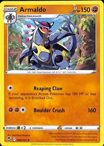 Armaldo 096/195 Rare Silver Tempest Pokemon TCG - Picture 1 of 2