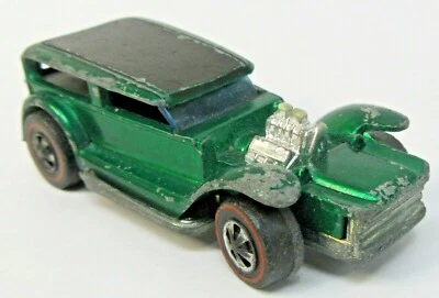 Hong Kong Hot Wheels Redline 1969 The Demon verde fundido a presión n1 Foto 1 de 4