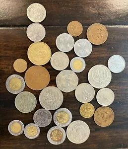 Random Lot Mexican Coins Mexico Peso $1000 Peso Coins 227 Grams! - Picture 1 of 4