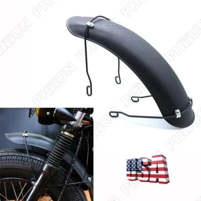 1 Pcs Metal Motorcycle Front Fender Mudguard Protector For Honda Yamaha Suzuki - Imagem 1 de 4