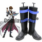 Duel Monsters KaibaCorp Seto Kaiba Anime Cosplay Black Shoes Strap Boots