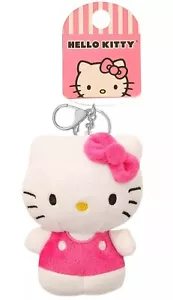 Sanrio Hello Kitty Cute Small Plush Keychain Soft Pink Outfit - Picture 1 of 1