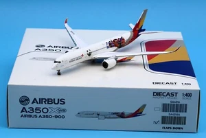JC Wings 1:400 Asiana Airbus A350-900XWB Diecast Aircraft Model HL8381 Flap Down - Picture 1 of 13