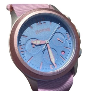 Vilebrequin LIMITED EDITION Pink/Blue Chronograph Watch (NWT) W/ New Battery - Picture 1 of 11
