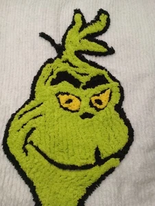 VTG Ultra Rare Grinch Duvet Dr Seuss Chenille Bedspread Canyon Home Shams Xmas - Picture 1 of 18
