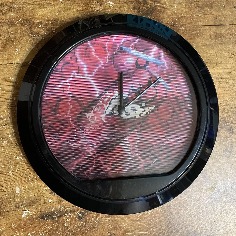 Vintage Y2K DR PEPPER RED FUSION WALL CLOCK Rare Collectible Lenticular READ DES - Image 1 of 4