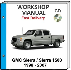 GMC SIERRA 1998 1999 2000 2001 2002 2003 SERVICE REPAIR WORKSHOP MANUAL ON CD - Picture 1 of 1