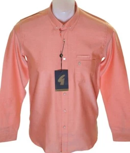 Nueva con etiquetas Camisa Gabicci Vintage Manga Larga Para Hombre Pequeña Mediana Abotonada Nueva Llama - Imagen 1 de 5