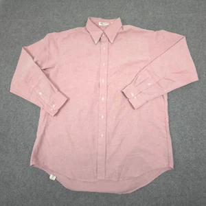 vtg Sears Roebuck Shirt Mens XLARGE Red Long Sleeve Button Up Collared Size XL - Picture 1 of 9