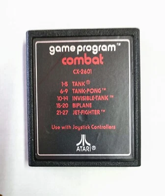Combat ATARI 2600 Video Game Cartridge Only 1980 Tested - See Photos - Image 1 of 4