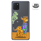 Hülle Gel Transparent für Samsung Galaxy Note 10 Lite Design Giraffe Muster