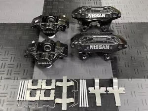 Genuine Nissan Skyline R34 ECR34 Brake Caliper 4POT/2POT Overhauled Black JDM - Picture 1 of 10