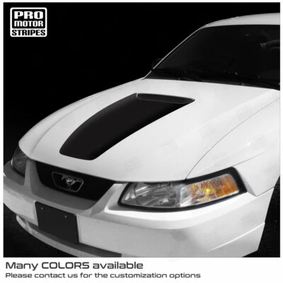 Ford Mustang 1999-2004 V6 capó cuchara apagón acento calcomanía a rayas (elige el color) Foto 1 de 2
