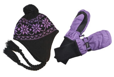 Juegos de sombreros y mitones nórdicos SnowStoppers® para niños Foto 1 de 4