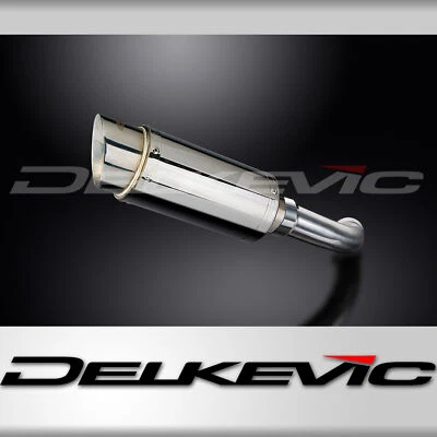 BMW F800 S/ST 2006-2014 Delkevic Slip On 8" Round Stainless Exhaust Muffler Kit - Image 1 of 4