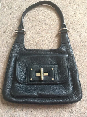 Black Leather Shoulder Handbag-Soft Leather, Excellent Condition Banana Republic - Image 1 of 2