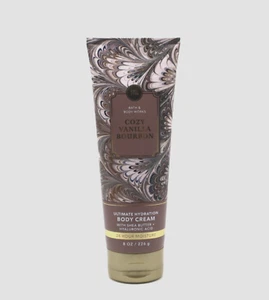 Bath & Body Works Cozy Vanilla Bourbon Ultimate Hydration Body Cream 8 oz - NEW - Picture 1 of 3