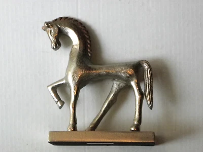 Figura de caballo de aluminio fundido estatua 7,5”x6” ¡BONITA! Foto 1 de 4