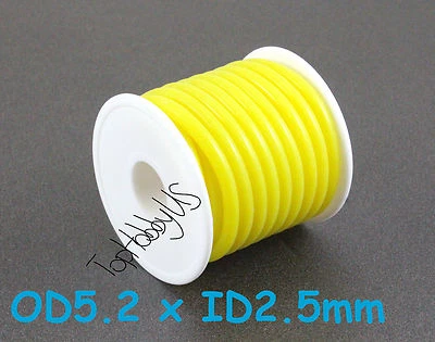 1Roll (16ft) Silicone RC Nitro Fuel Line Tubing D5.2xø2.5  (US GOOD SELLER/SHIP) - Image 1 of 3