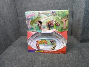 Vintage 1998 Barbie Hot Wheels Nascar 50th McDonalds Happy Meal Toys Display - Picture 1 of 5