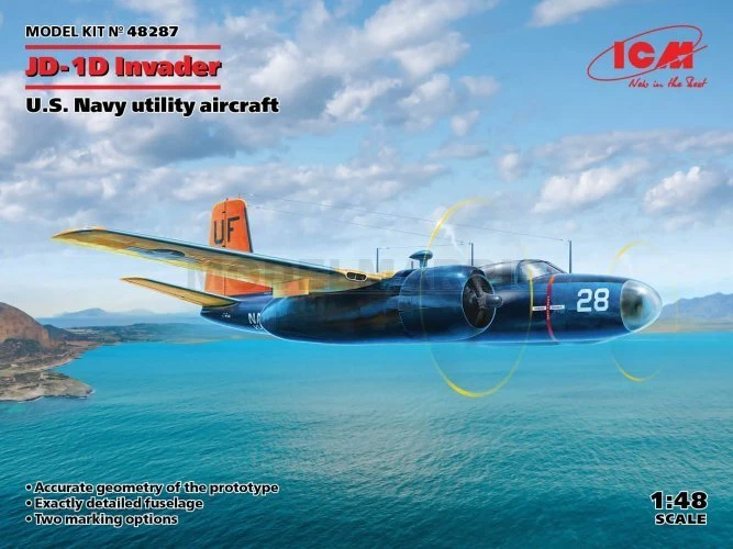 ICM 48287 1/48 JD-1D Invader, U.S.Marine Utility Avion - Photo 1/1