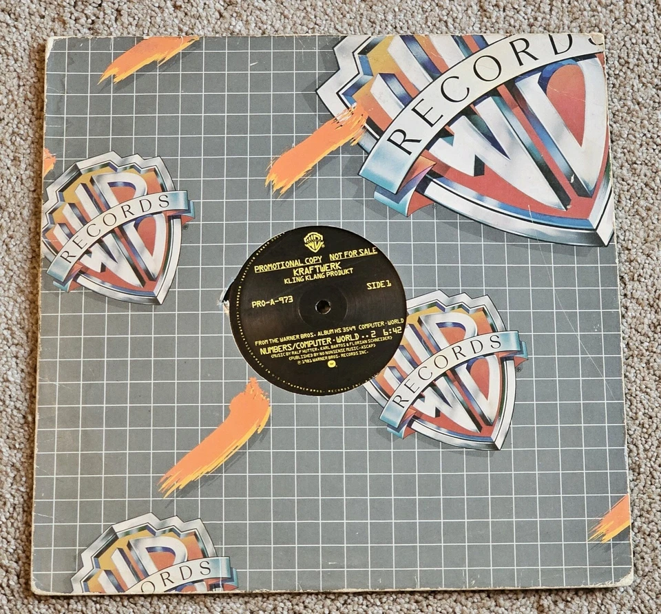 VERY RARE KRAFTWERK 1981 US VINYL PROMO COPY OF NUMBERS / COMPUTER WORLD... LOVE - Image 1 of 4