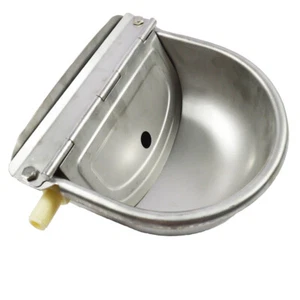 Agricultural Drinking Bowl Automatic Water Trough Stainless Bowl Livestock Drink - Picture 1 of 6