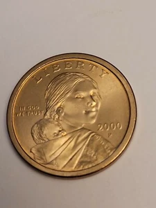 2000 p rare sacagawea gold dollar - Picture 1 of 12