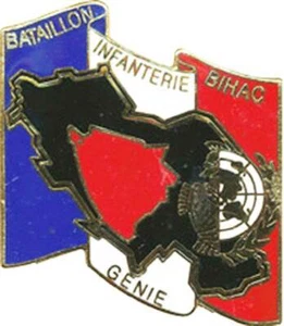 Génie Bataillon d’Infanterie de BIHAC, émail, boléro gravé, J.Y.S. 1993 (5966) - Imagen 1 de 2
