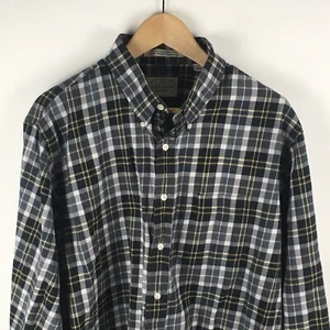 Jacob Miller dunkelgrün kariertes 15% Wolle Langarm Hemd Herren XL - Bild 1 von 6