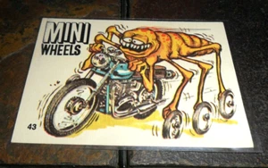 #43 1972 DONRUSS Trading Card MINI WHEELS SILLY CYCLES ODD RODS - Picture 1 of 2