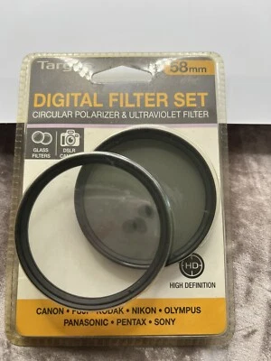 NEW Targus 58mm Digital Filter - Set Circular Polarizer & Ultraviolet Filter - Image 1 of 4