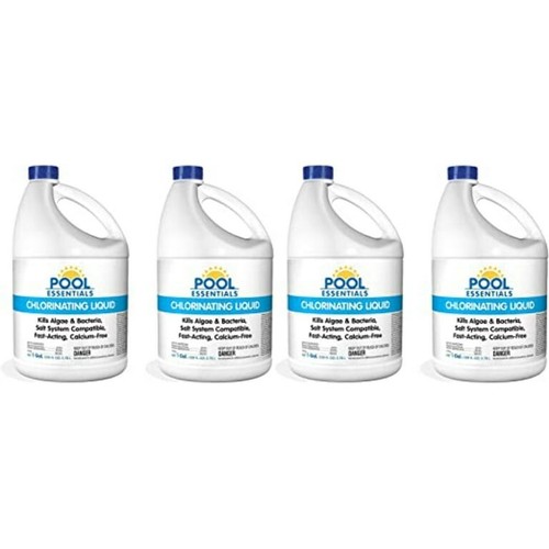 Pool Essentials Chlorine 4 (1) Gallon Containers Fast Free Shipping eBay