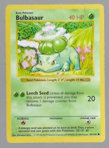 Base Set (Shadowless) #044/102 Bulbasaur - Bild 1 von 2